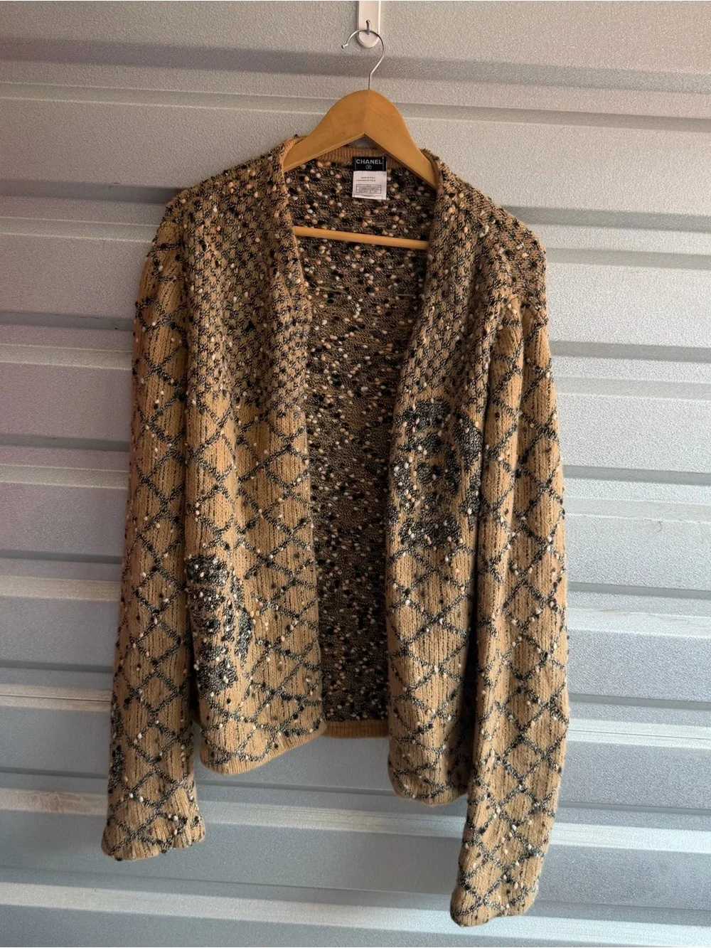 Chanel boucle open front cardigan